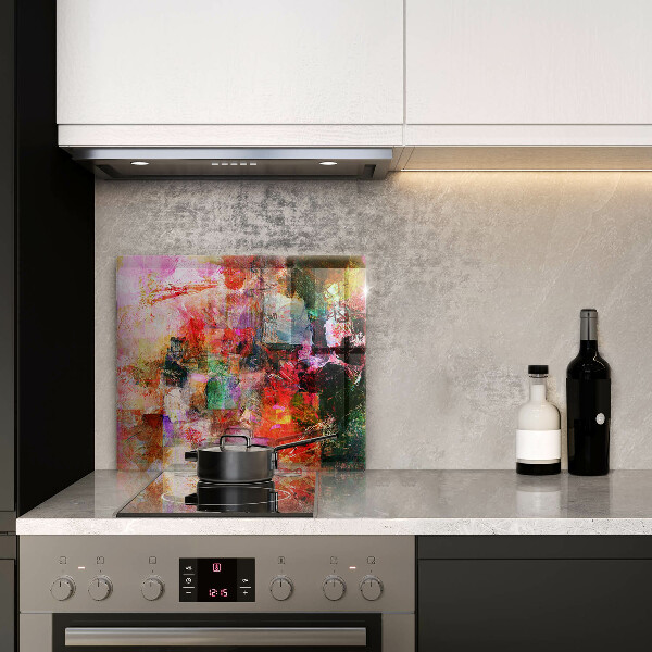 Sklenená doska na krájanie Maľovanie abstrakcie