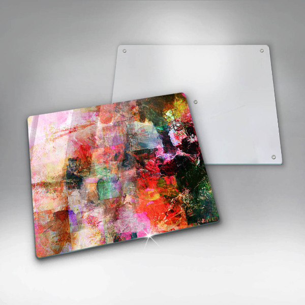 Sklenená doska na krájanie Maľovanie abstrakcie
