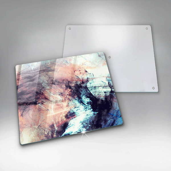 Sklenená doska na krájanie Maľovaná abstrakcia