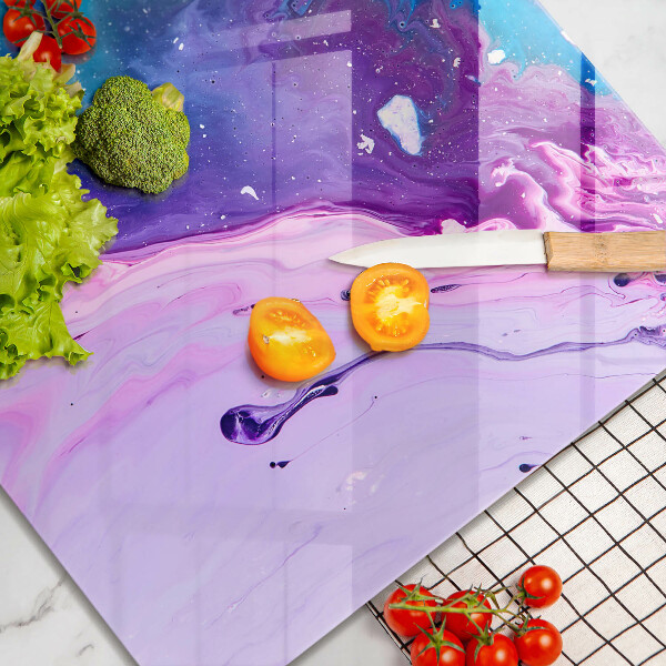 Sklenená doska na krájanie Abstrakce atramenty