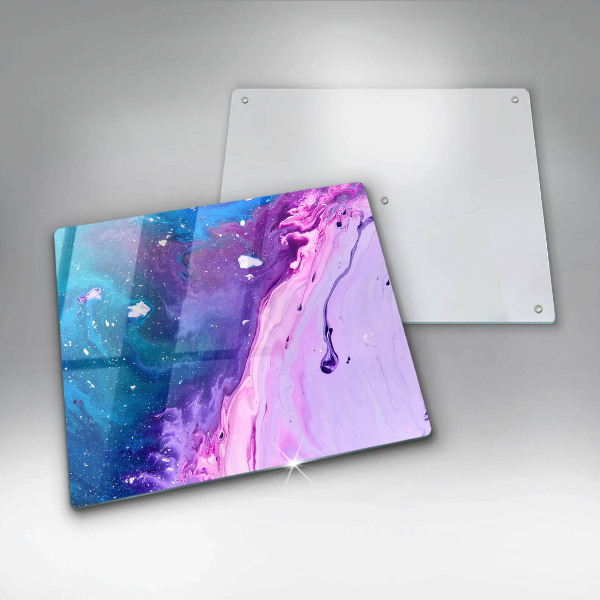 Sklenená doska na krájanie Abstrakce atramenty