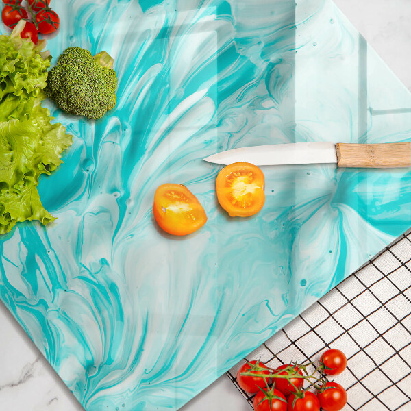 Sklenená doska na krájanie Abstrakcia farby