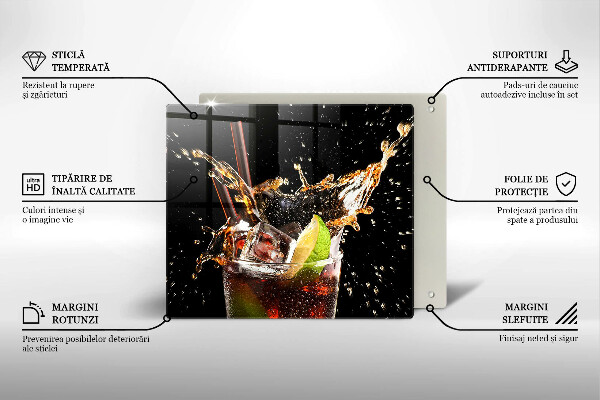 Sklenená doska na krájanie Pite s ľadom