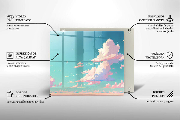 Sklenená doska na krájanie Rozprávkové nebo