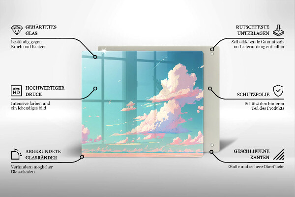 Sklenená doska na krájanie Rozprávkové nebo