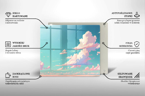 Sklenená doska na krájanie Rozprávkové nebo