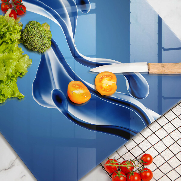 Sklenená doska na krájanie Abstrakcia tekutín