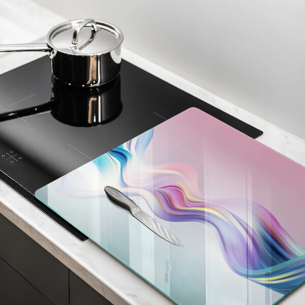 Sklenená doska na krájanie Pastelová abstrakcia