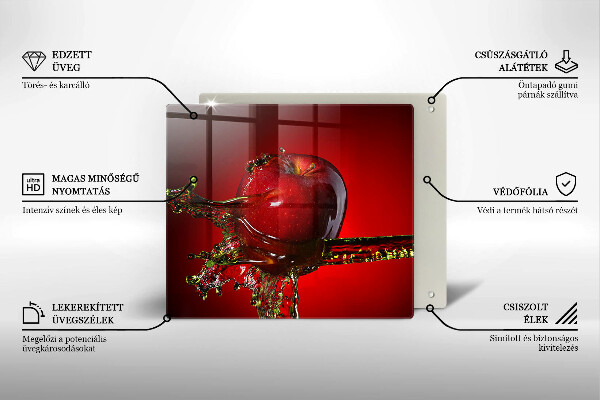 Sklenená doska na krájanie Jablkové ovocie vo vode