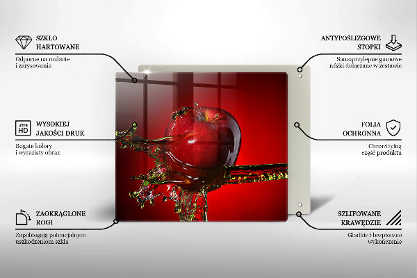 Sklenená doska na krájanie Jablkové ovocie vo vode