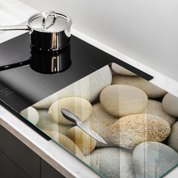 Sklenená doska na krájanie Vzor oválnych kamienkov