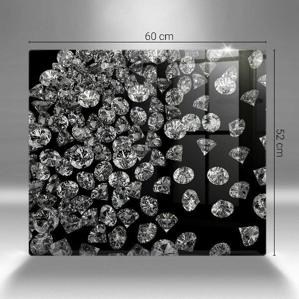 Sklenená doska na krájanie Diamanty diamanty