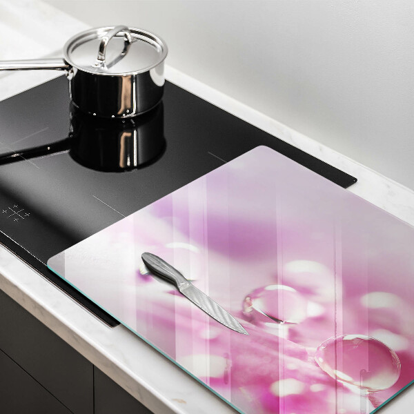 Sklenená doska na krájanie Okvetné lístky rosy