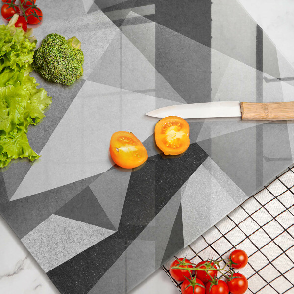 Sklenená doska na krájanie Konkrétna ostrá abstrakcia