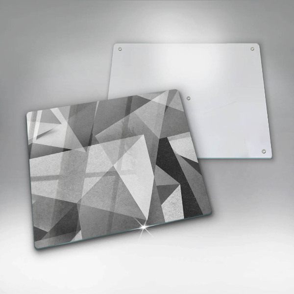 Sklenená doska na krájanie Konkrétna ostrá abstrakcia