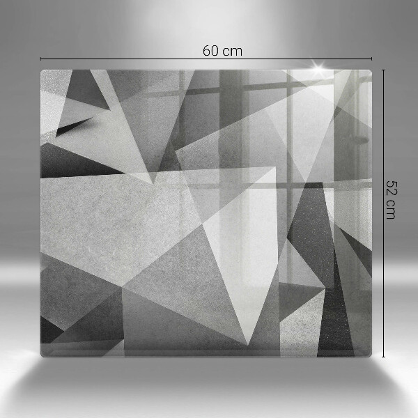 Sklenená doska na krájanie Konkrétna ostrá abstrakcia