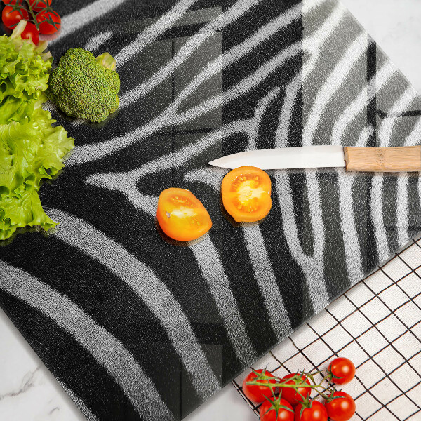 Sklenená doska na krájanie Zebrové pruhy