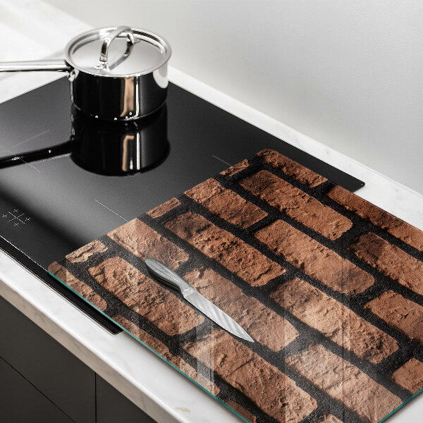 Sklenená doska na krájanie Tehlová stena