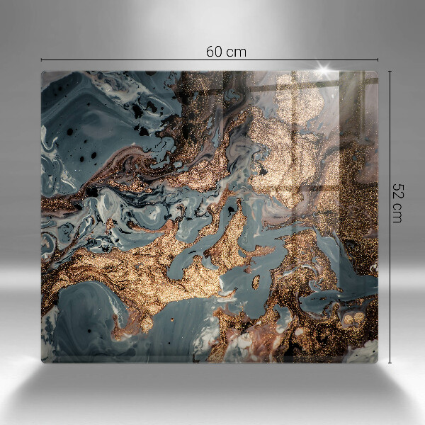 Sklenená doska na krájanie Zlatá skalná štruktúra