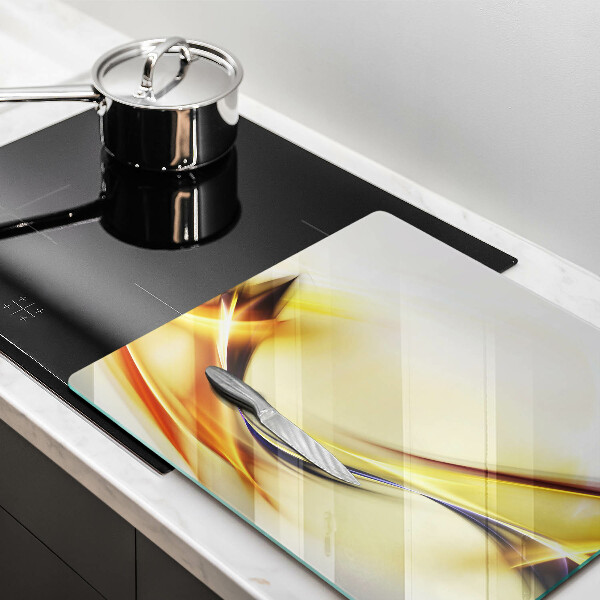 Sklenená doska na krájanie Abstraktné línie svetla