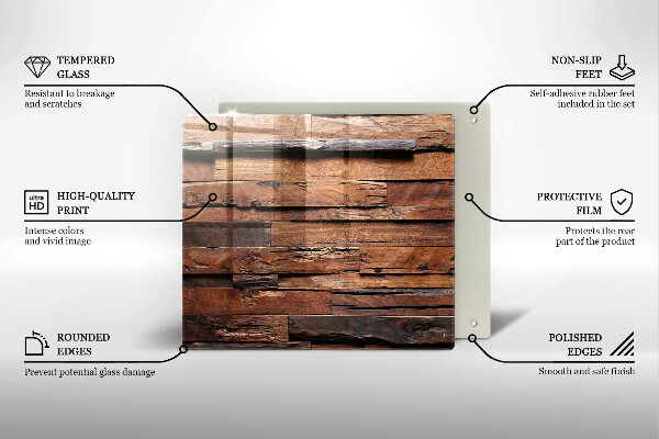 Sklenená doska na krájanie Dekoratívne drevené dosky