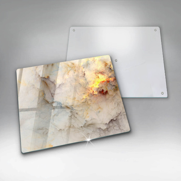 Sklenená doska na krájanie Textúra mramoru so zlatom