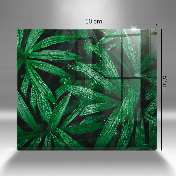 Sklenená doska na krájanie Listy rastlín