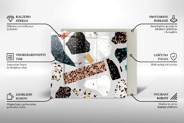 Sklenená doska na krájanie Kamenina