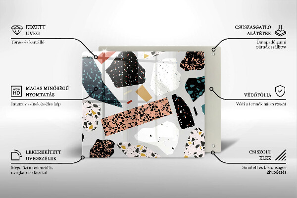 Sklenená doska na krájanie Kamenina