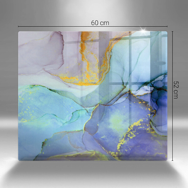 Sklenená doska na krájanie Prasknutý zlatý kameň