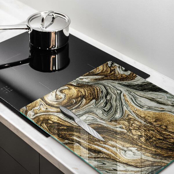 Sklenená doska na krájanie Bohatá abstrakcia