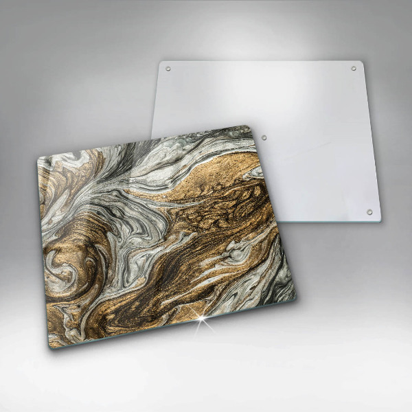 Sklenená doska na krájanie Bohatá abstrakcia