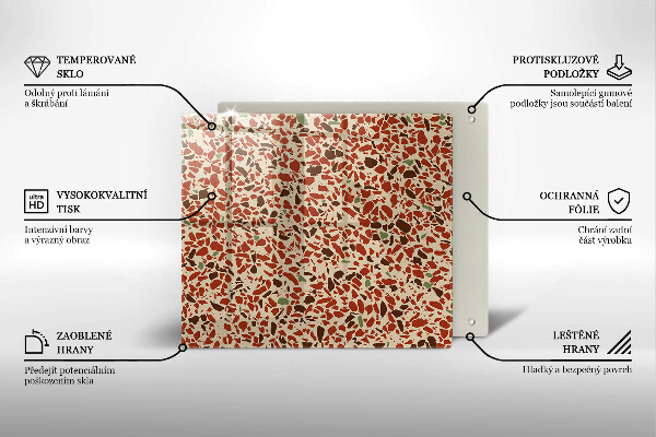 Sklenená doska na krájanie Jemná kamenina