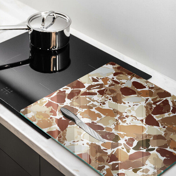 Sklenená doska na krájanie Kamenné ozdobné škvrny