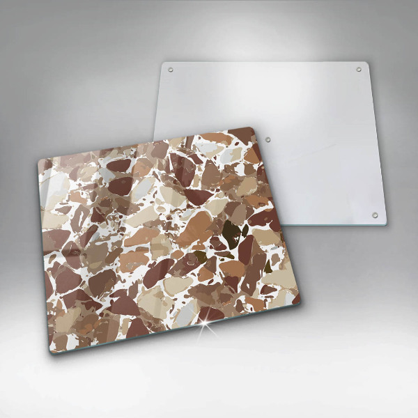 Sklenená doska na krájanie Kamenné ozdobné škvrny