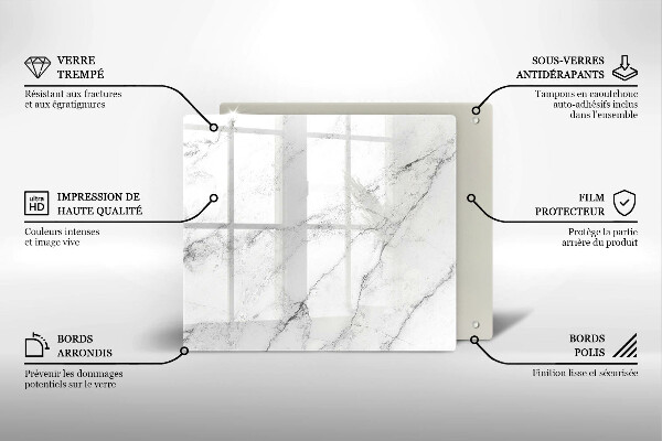 Sklenená doska na krájanie Elegantná textúra mramoru