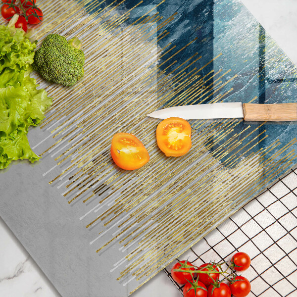 Sklenená doska na krájanie Dizajnérska abstrakcia