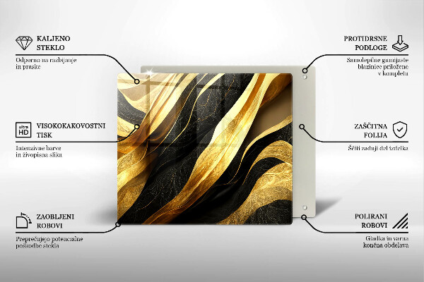 Sklenená doska na krájanie Elegantná abstrakcia