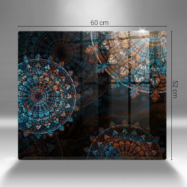 Sklenená doska na krájanie Boho vintage kolesá