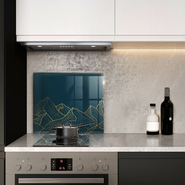 Sklenená doska na krájanie Abstraktné hory