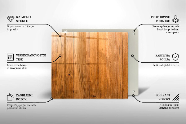 Sklenená doska na krájanie Drevené dosky