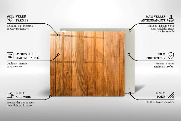 Sklenená doska na krájanie Drevené dosky