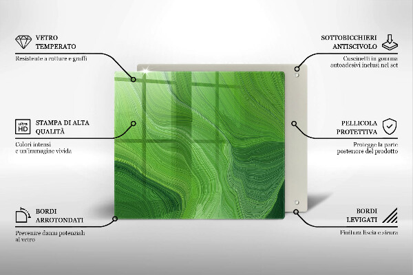 Sklenená doska na krájanie Abstraktná textúra