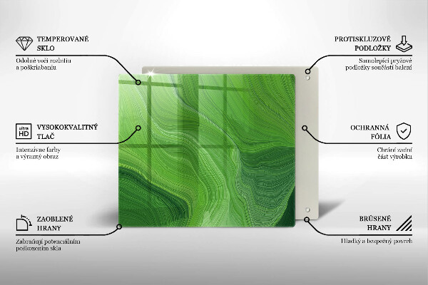 Sklenená doska na krájanie Abstraktná textúra