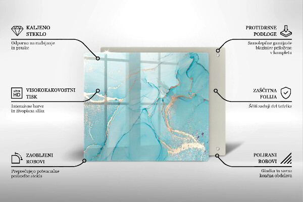 Sklenená doska na krájanie Kamenná abstrakcia