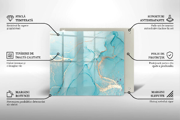 Sklenená doska na krájanie Kamenná abstrakcia