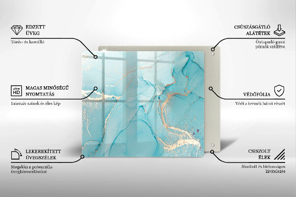 Sklenená doska na krájanie Kamenná abstrakcia