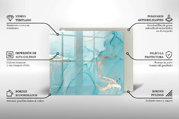 Sklenená doska na krájanie Kamenná abstrakcia