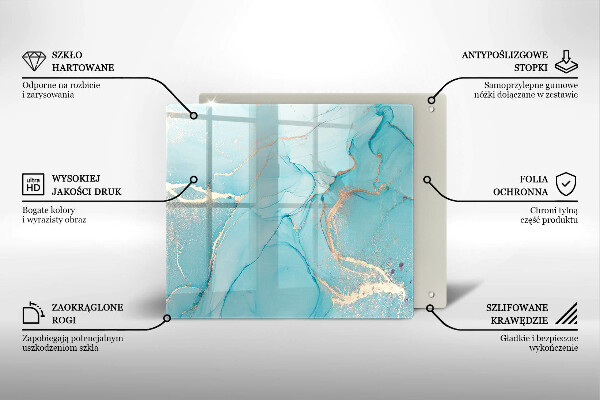 Sklenená doska na krájanie Kamenná abstrakcia