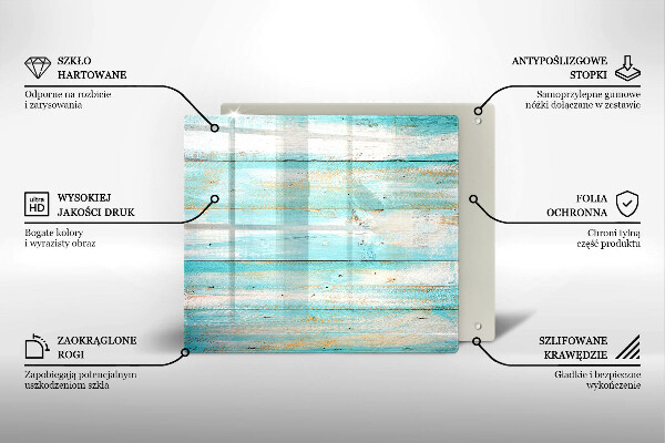 Sklenená doska na krájanie Vintage drevené dosky